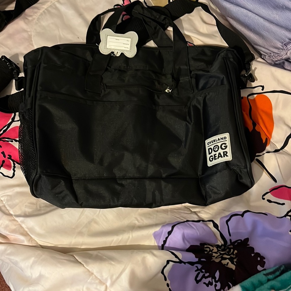 Dog gear black bag